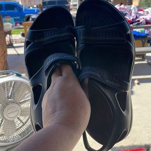 Mens croc sandals